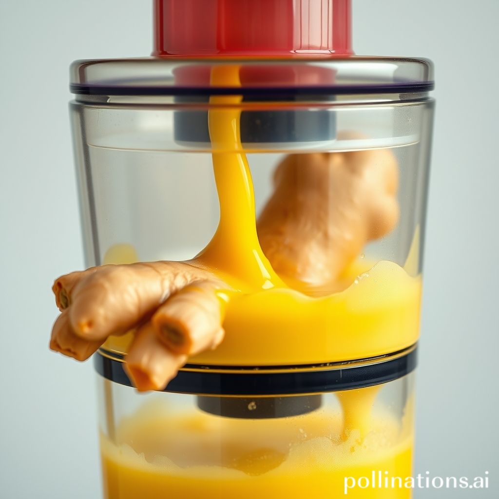 how to juice ginger root